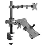 SpeaKa SP-9400960 SP-MM-302 2x Monitor mount Black Swivelling tiltable