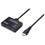 SpeaKa SP-9443508 HDMI splitter 1+2 ports Black