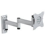 SpeaKa Professional SP-9448588 SP-WMM-202 Monitor wall mount Silver Tiltable