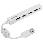 SpeedLink SL-140000-WE Snappy Slim 4-port USB 2.0 hub White USB & Firewire