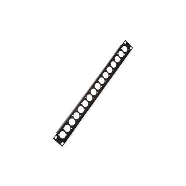 Action Hardware CP-3016 Patch Panel 1U 16 Port D holes | Rapid Electronics