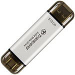 Transcend TS512GESD310S Portable SSD 512GB USB 3.1 Compact silver design