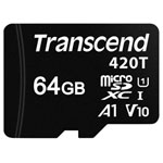 Transcend TS64GUSD420T microSD card 64GB Class 10 UHS-I industrial use