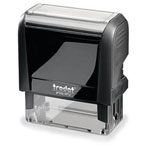 Trodat 44086 Rubber Stamp Black Text 58x22 mm