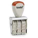 Trodat 54223 CLASSIC 1020 Date stamp Silver 35 x 5 mm