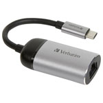 Verbatim 49146 USB-C Adapter USB-C plug to RJ45 socket 0.10 m USB Ports Hubs A