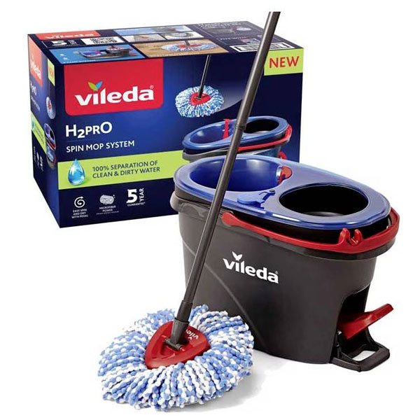 Vileda 178333 H2PRO Spin Mop Floor mop 1 piece Vacuum Cleaners