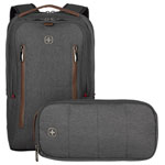 Wenger 606489 City Upgrade Laptop Backpack Grey Fits 15.6" 39.6cm