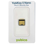 Yubico 5060408461457 YubiKey 5 Nano USB password manager stick Black golden