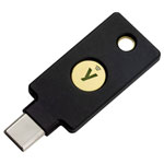 Yubico 5060408462331 YubiKey 5C NFC USB password manager stick Black golden