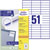 Avery-Zweckform 3420 Universal Labels White 70x16.9mm 5100 Labels 100 Sheets A4
