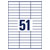 Avery-Zweckform 3420 Universal Labels White 70x16.9mm 5100 Labels 100 Sheets A4