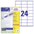 Avery-Zweckform 3475 Universal Labels 70x36mm White Permanent 2400 Labels/100Sht