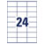 Avery-Zweckform 3475 Universal Labels 70x36mm White Permanent 2400 Labels/100Sht