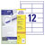Avery-Zweckform 3659 Multipurpose Labels 97x42.3mm Permanent White 1200 pc(s)