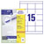 Avery-Zweckform 3669 All-purpose Labels 70x50.8mm White Permanent 1500 pc(s)