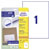 Avery-Zweckform 6119 Universal Labels 210x297mm Permanent White 30 Labels/Pack