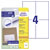 Avery-Zweckform 6120 Multipurpose Labels 105x148mm White Permanent 120 Labels