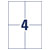 Avery-Zweckform 6120 Multipurpose Labels 105x148mm White Permanent 120 Labels