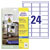 Avery-Zweckform J4773-10 Weatherproof Labels Inkjet 63.5x33.9mm White 240 pcs