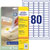 Avery-Zweckform L4732REV-25 Universal Labels 35.6x16.9mm White Removable 2400pc