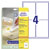 Avery-Zweckform L4733REV-25 Removable Multipurpose Labels 99.1x139mm 120ct White
