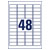 Avery-Zweckform L4736REV-100 Universal Labels 45.7x21.2mm White Removable 4800pc