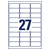 Avery-Zweckform L4737REV-25 Removable Labels 63.5x29.6mm White 810pc(s)