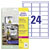 Avery-Zweckform L4773-20 Heavy Duty Labels 63.5x33.9mm Weatherproof White 480pcs