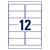 Avery-Zweckform L4776-20 Weatherproof Labels 99.1x42.3mm White Polyester 240pc
