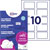 Avery-Zweckform L4785-20 Name Badges 80x50mm Acetate Silk White 200 pc(s)