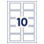 Avery-Zweckform L4785-20 Name Badges 80x50mm Acetate Silk White 200 pc(s)