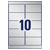 Avery-Zweckform L6012-20 Nameplate Labels 96x50.8mm Heavy Duty Silver 200 Labels
