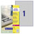 Avery-Zweckform L6013-20 Heavy Duty Nameplates 210x297mm Silver Polyester 20 pc