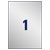 Avery-Zweckform L6013-20 Heavy Duty Nameplates 210x297mm Silver Polyester 20 pc