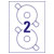 Avery-Zweckform L6015-25 CD Labels ClassicSize Ø 117mm Opaque White 50 Labels