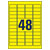 Avery-Zweckform L6103-20 Weatherproof Film Labels 45.7x21.2mm Yellow 960 Labels