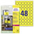 Avery-Zweckform L6128-20 Weatherproof Film Labels Ø 30mm Round Yellow 960 pcs