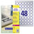 Avery-Zweckform L6129-20 Nameplate Labels Ø 30mm Silver Polyester 960 pc.