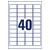 Avery-Zweckform L6145-20 NoPeel Security Labels 45.7x25.4mm White 800 pc(s)