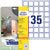 Avery-Zweckform L7120-25 QR Code Labels 35x35mm Opaque White 875 Labels 25 Sheet