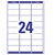Avery-Zweckform L7159-100 Address Labels 63.5x33.9mm White 2400 Labels Permanent