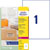 Avery-Zweckform L7567-25 Address Labels 210x297mm Transparent Polyester 25pc(s)
