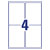Avery-Zweckform L7915-10 Ultra-Resistant Labels 99.1x139mm White PE Film 40pc