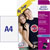 Avery-Zweckform MD1004 Inkjet T-Shirt Transfer Paper A4 for Dark Fabrics 8 Sheet