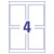 Avery-Zweckform MD4001 Bottle Labels 90x120mm White 20 Labels Permanent Inkjet