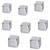 BE! Board B3101 Sigel Neodym magnet 10 x 10 x 10mm Cube Silver 8 pc(s)