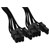 BeQuiet BC071 PC Power Cable 2x ATX 8-pin (6+2) to 1x 12-pin PSU 0.6m Black