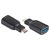 club3D CAA-1521 USB 3.2 Gen 1 Type-C Male to Type-A Female Adapter 5Gbps Black
