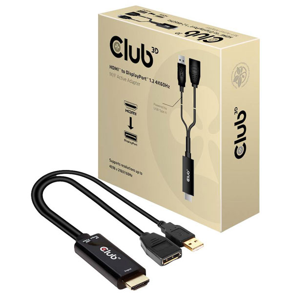 club3D CAC-1331 HDMI / DisplayPort Adapter [1x HDMI® - 1x DisplayP...